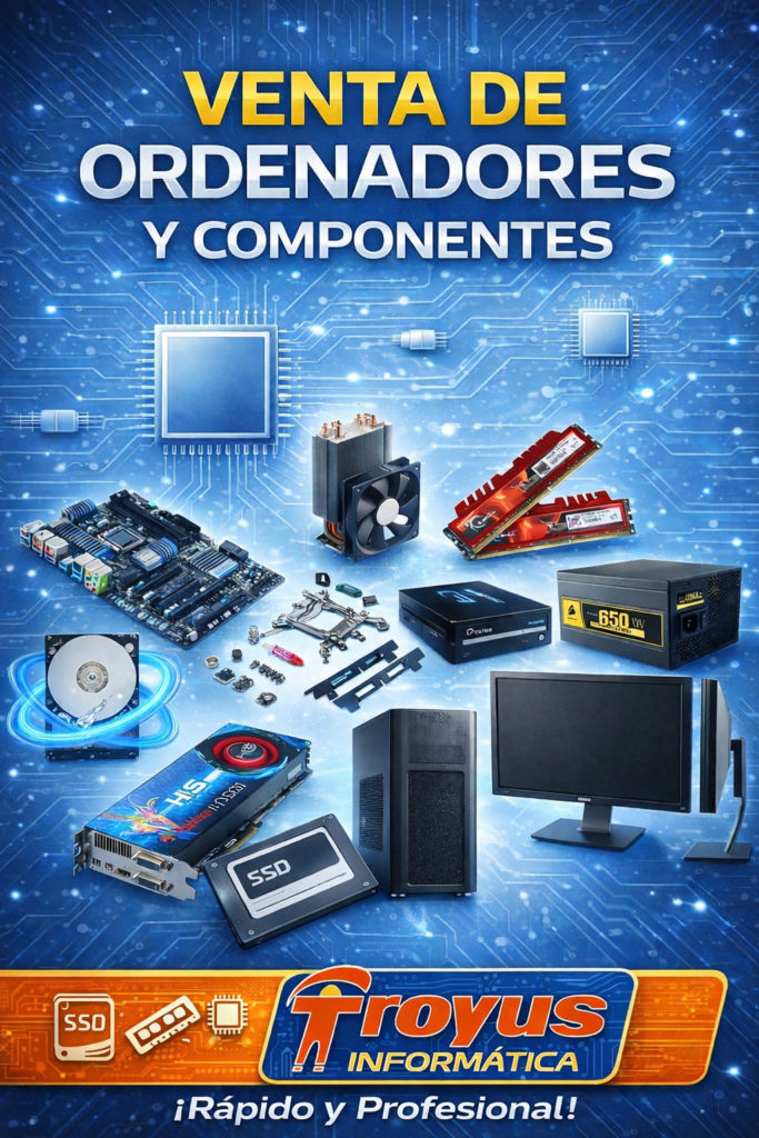 venta, ordenadores, pc, componentes, placa, grafica, ram, cpu